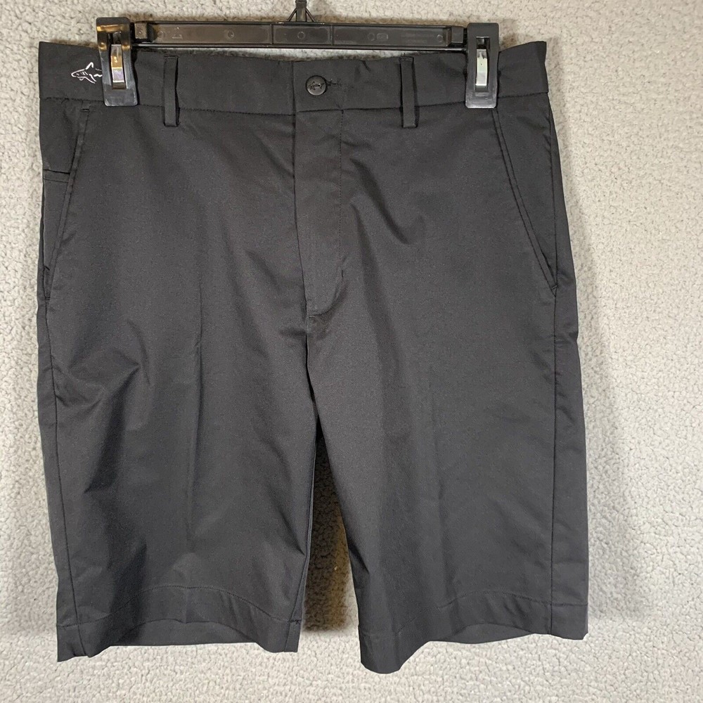 Greg Norman ML75 Performance Golf Shorts Black Hard Rock Golf Punta Cana EUC
